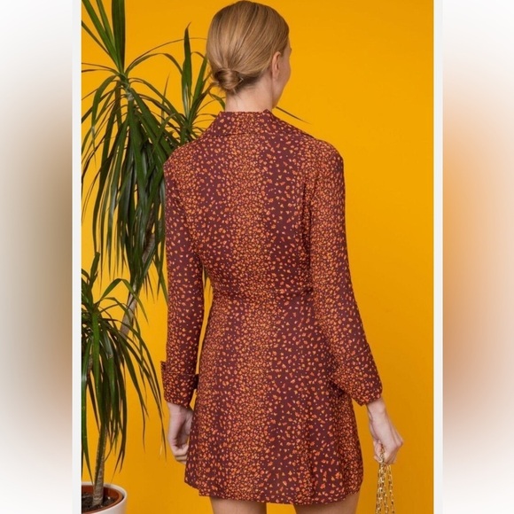 RIXO London Jackie Floral Long Sleeve Mini Dress | Size XS Rare 60s Style - Picture 5 of 14